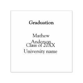 Carimbo Auto Entintado Graduation name class of 20XX university name simp