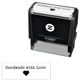 Carimbo Auto Entintado “Handmade with Love” Rubber Stamp