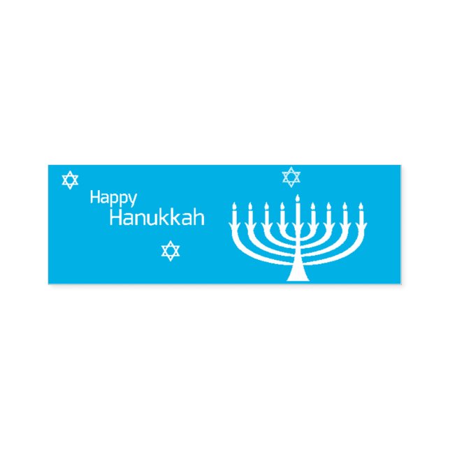 Carimbo Auto Entintado Happy Hanukkah (Design)