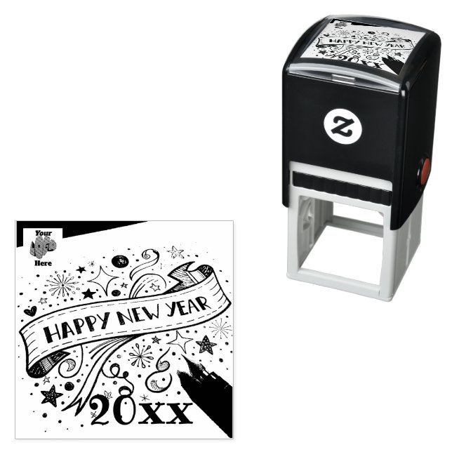 Carimbo Auto Entintado Happy New Year (In Situ)
