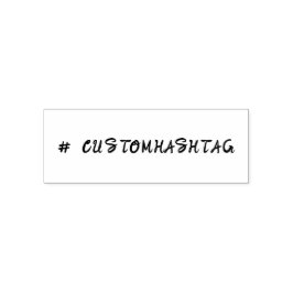 Carimbo Auto Entintado Hashtag Moderno | Design Personalizado Minimalista