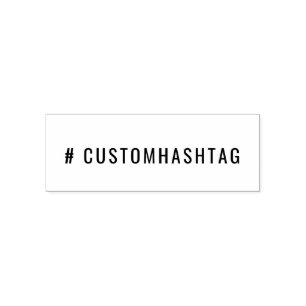 Carimbo Auto Entintado Hashtag Moderno Tag de Mídia Social Tendência Pe