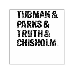 Carimbo Auto Entintado História Negra: Tubman, Parques, Verdade, Chisolm
