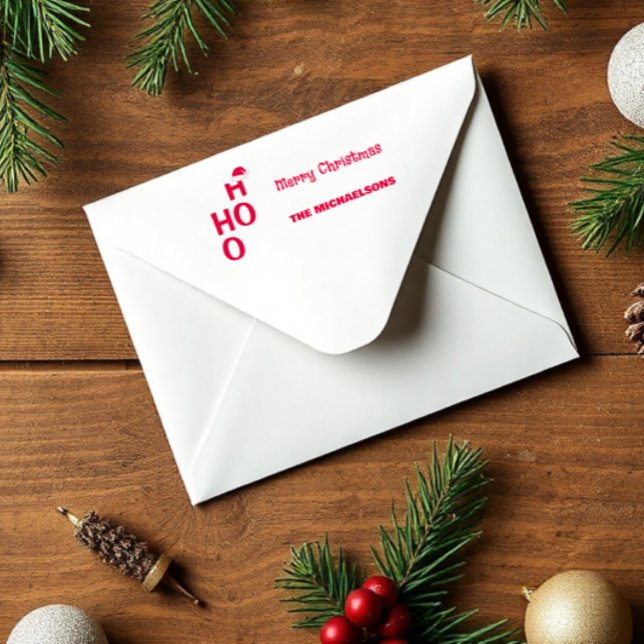 Carimbo Auto Entintado Ho Ho Ho: Feliz Natal (Criador carregado)