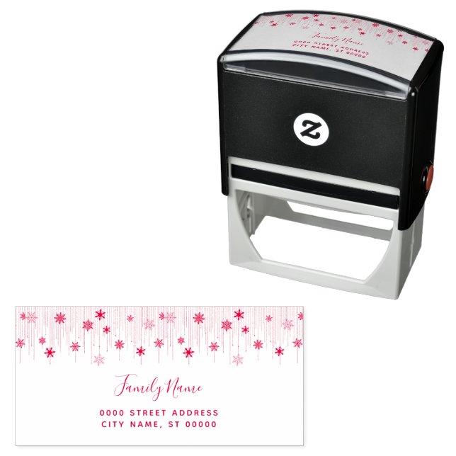 Carimbo Auto Entintado Holiday Return Address Self-inking Stamp (In Situ)