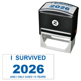 Carimbo Auto Entintado I Survived 2026