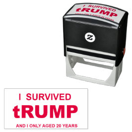 Carimbo Auto Entintado I Survived tRUMP