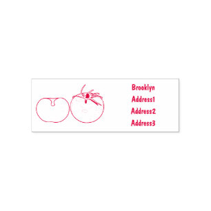 Carimbo Auto Entintado Ilustração de desenho animado de tomate