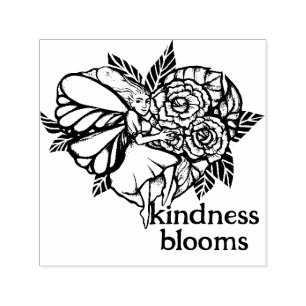 Carimbo Auto Entintado Jardim de Fadas-Rosas