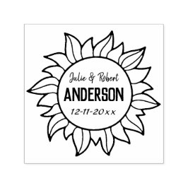 Carimbo Auto Entintado Jornadas Personalizadas Data de Casamento Sun Seal