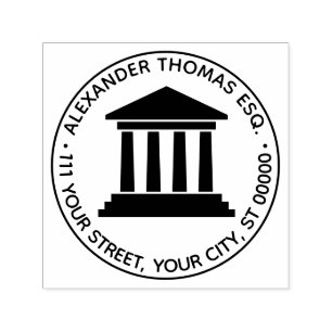 Carimbo Auto Entintado Jurista Legal Juiz Nome Endereço de Devolução