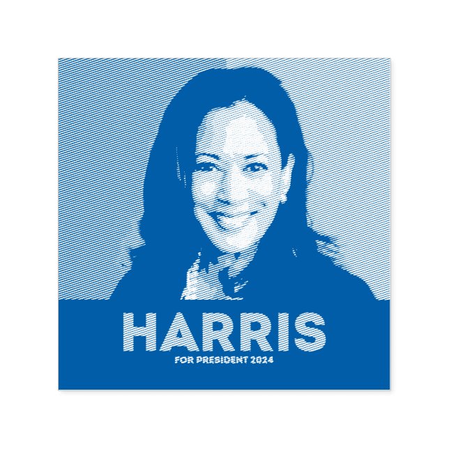 Carimbo Auto Entintado Kamala Harris Para O Presidente 2024 - Esperança (Design)