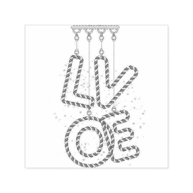 CARIMBO AUTO ENTINTADO L O V E (Design)