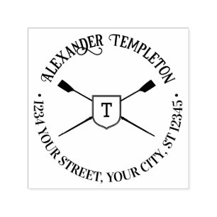 Carimbo Auto Entintado Lâminas Remodeladas Monograma Nome do Monograma En