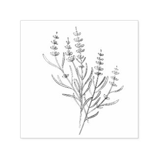 Carimbo Auto Entintado Lavender Sprigs Stamp