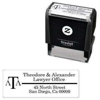 Carimbo Auto Entintado Lawyer Black Modern Business