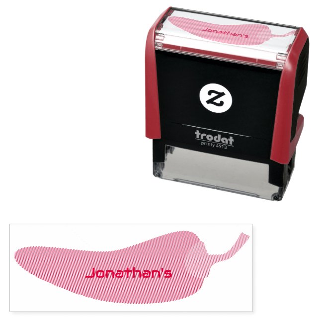 Carimbo Auto Entintado Legal e divertido nome personalizado do Red Chili  (In Situ)