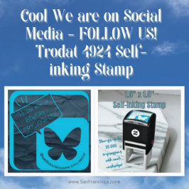 Carimbo Auto Entintado Legal Estamos nas Mídias Sociais SEGUAM-NOS! Troda