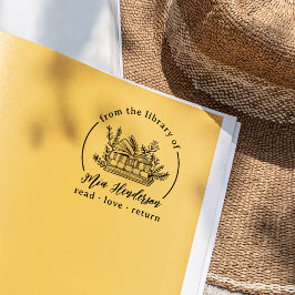 Carimbo Auto Entintado Leia o Selo do Livro do Nome Personalizado do Amor