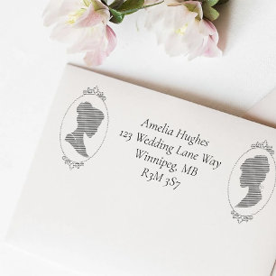 Carimbo Auto Entintado Lésbicas Brides Regência Rosas Rosa