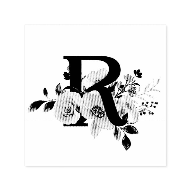 Carimbo Auto Entintado Letra R (Design)