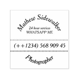 Carimbo Auto Entintado Linha de Negócio do Instagrama Clássico Quadrado R