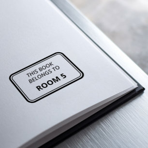 Carimbo Auto Entintado Livro da Biblioteca do Professor   Este Livro Pert