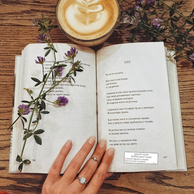 Carimbo Auto Entintado Livro de bibliotecas de selos personalizados (Personalized library stamps on books)