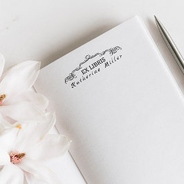 Carimbo Auto Entintado Livros de Biblioteca Personalizada Ex Libris na mo