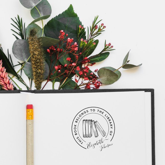 Carimbo Auto Entintado Livros de Nomes Personalizados de Na moda de Bibli (Criador carregado)