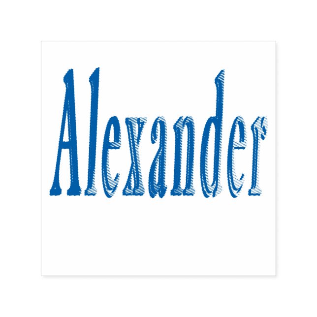 Carimbo Auto Entintado Logotipo Alexander Name (Design)