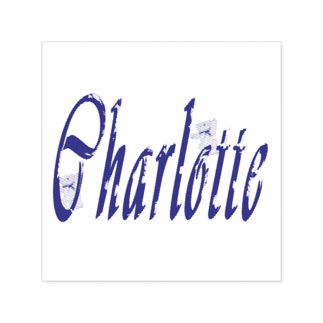 Carimbo Auto Entintado Logotipo Charlotte Name (Design)