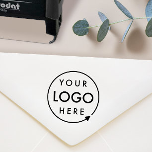 Carimbo Auto Entintado Logotipo comercial   Empresa profissional moderna