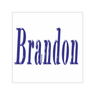 Carimbo Auto Entintado Logotipo conhecido de Brandon,
