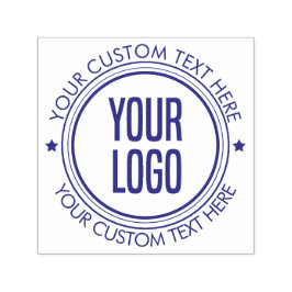Carimbo Auto Entintado Logotipo de Negócios de Texto Personalizado