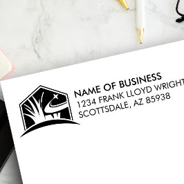 Carimbo Auto Entintado Logotipo do Modern Lawn Care Landscaping Endereço 