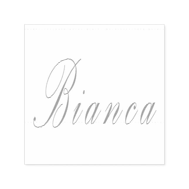 Carimbo Auto Entintado Logotipo do nome da Bianca (Design)
