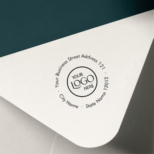 Carimbo Auto Entintado Logotipo do Profissional de Retorno de Negócios