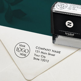 Carimbo Auto Entintado Logotipo do Profissional de Retorno de Negócios Mo