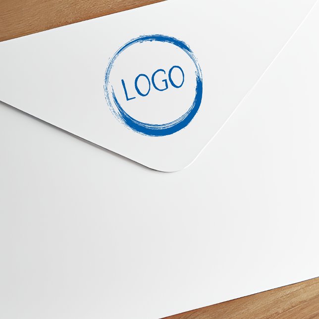 Carimbo Auto Entintado Logotipo Empresarial Círculo Promo (Criador carregado)