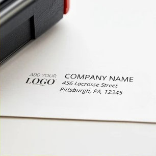 Carimbo Auto Entintado Logotipo Empresarial Moderno Profissional Corporat