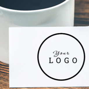Carimbo Auto Entintado Logotipo personalizado comercial redondo e profiss