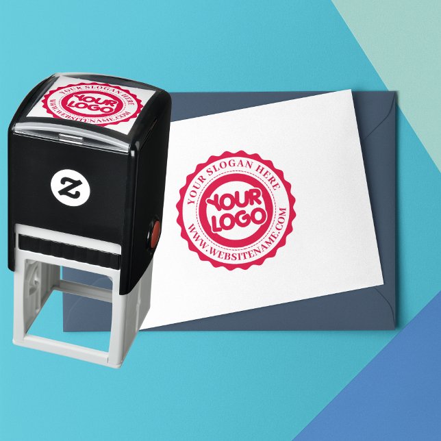 Carimbo Auto Entintado Logotipo Personalizado da Sua Empresa (Criador carregado)