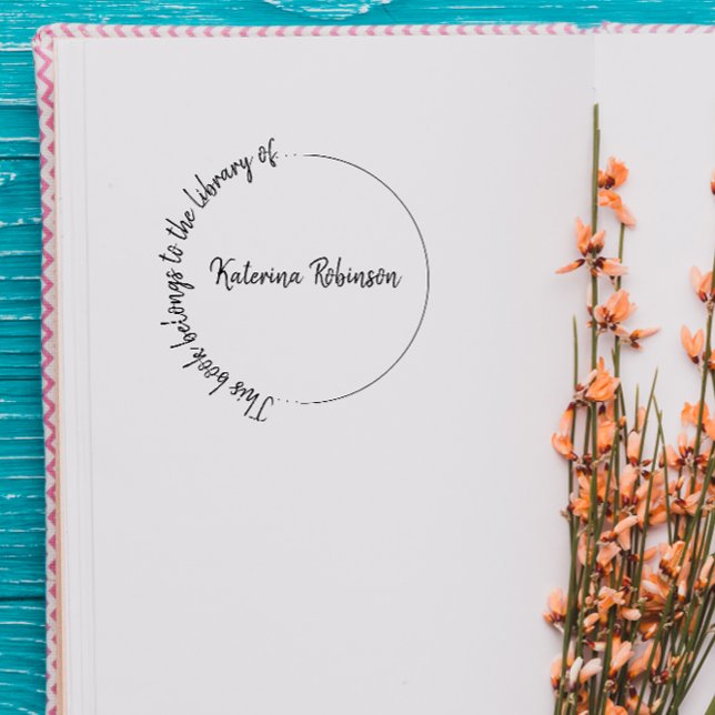 Carimbo Auto Entintado Loja de Nomes Personalizados Modernos Arredondados (Criador carregado)