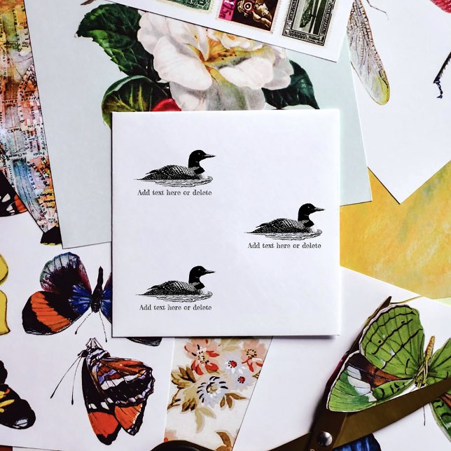 Carimbo Auto Entintado Loon Lake Life Cabin (Criador carregado)