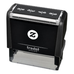 Carimbo Auto Entintado Lotus Flower Design