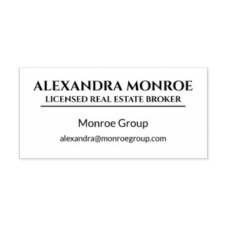 Carimbo Auto Entintado Luxury Heritage Real Estate Rubber Stamp 