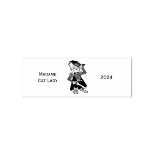 Carimbo Auto Entintado Madame Cat Lady 2024 para o Presidente Thunder_Cov