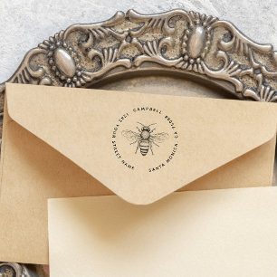 Carimbo Auto Entintado Make Your Own Chic Vintage Bee Custom Address