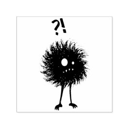 Carimbo Auto Entintado Mau de personagem imaginando gótico escuro